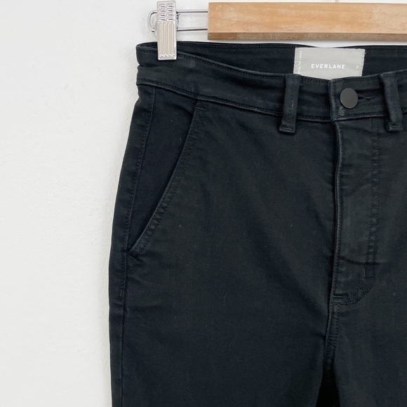 Everlane Black The Slim Leg Crop Regular Denim Jeans Size 2 - Picture 6 of 16